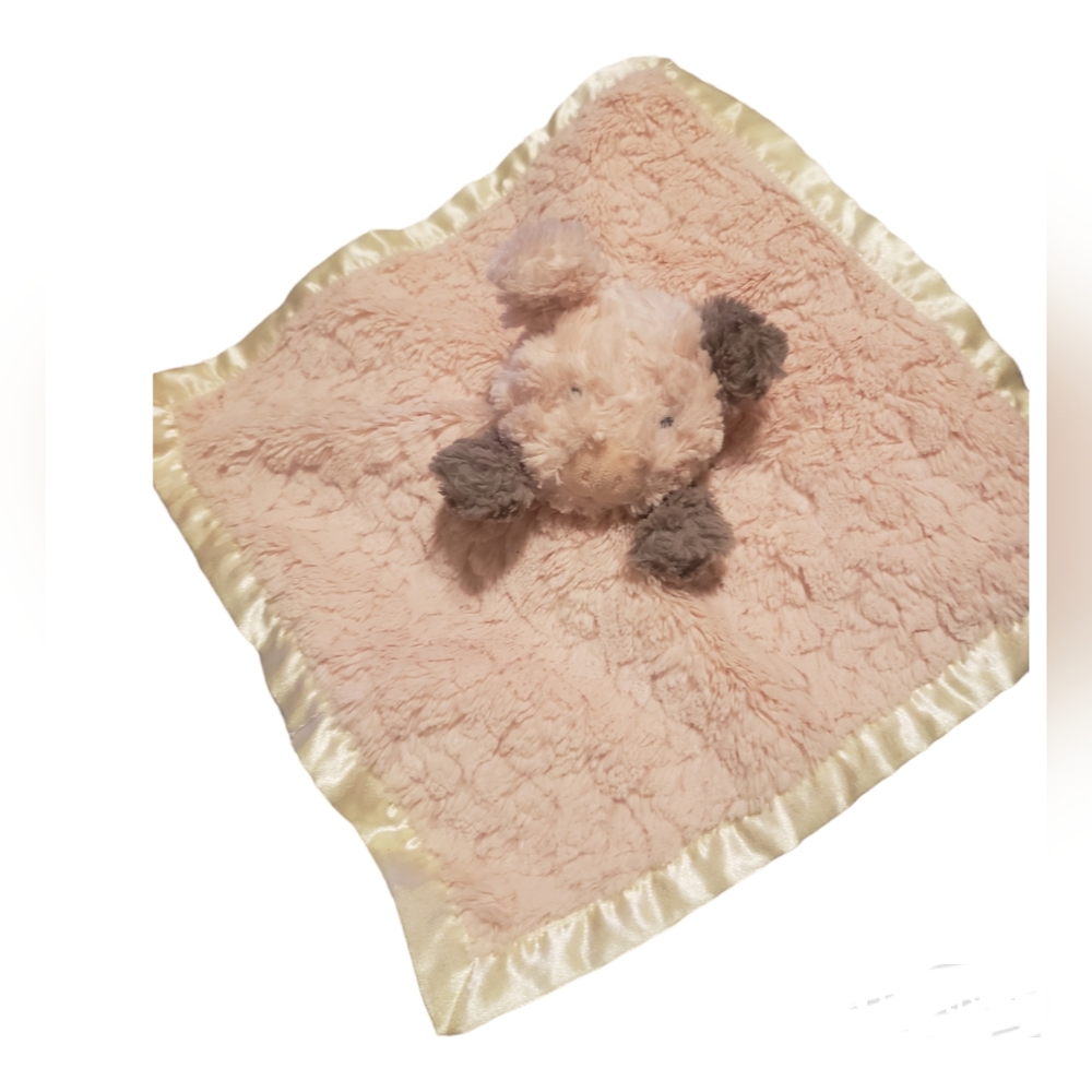 Mary Meyer Baby Pig Character Blanket Security Lovey Satin Pink Plush